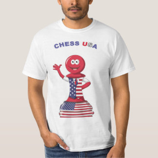 Men's USA Flag Pawn T-shirt awesome design