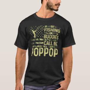 Mens Usa Patriotic For Dad My Fishing Buddies Call T-Shirt