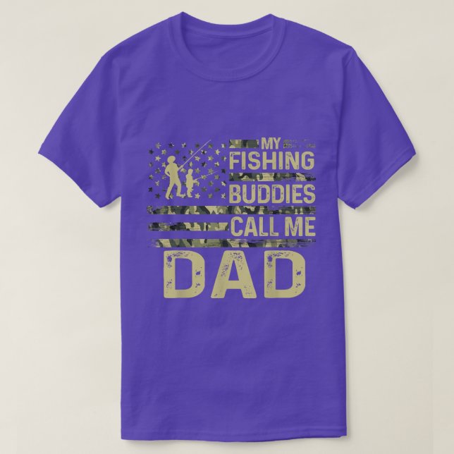 Mens Usa Patriotic For Fishman My Fishing Buddies  T-Shirt (Design Front)