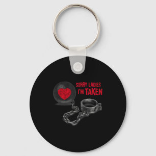 Mens Valentine's Day - Ball And Chain  Key Ring