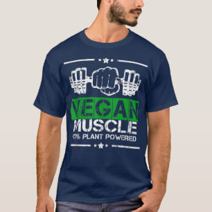 Mens Vegan Muscle Bodybuilding  T-Shirt