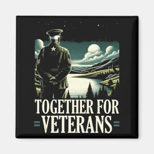 Mens Veteran Suicide Awareness Mental Health Magnet