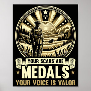 Mens Veteran Suicide Awareness Mental Health Poster