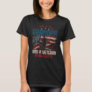 Mens Veterans Day I'm A Dad Grandpa And A Veteran T-Shirt