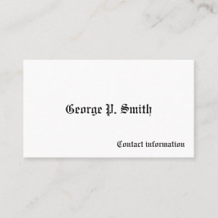 Men's Victorian Calling Cards