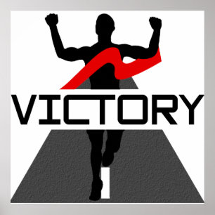 Mens Victory Runner Poster
