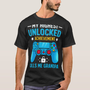Mens Video Game Gaming Gamer Grandpa Father's Da T-Shirt