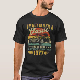 Mens Vintage 1977 Birthday Retro 45Th Birthday Gif T-Shirt
