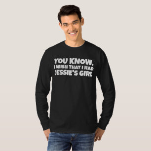 MENS VINTAGE 1980'S JESSIE'S GIRL FUNNY T-Shirt