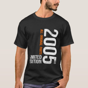 Mens Vintage 2005 21th Birthday Gifts Men Women 21 T-Shirt