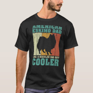 Mens Vintage American Eskimo Dad Like A Regular Da T-Shirt