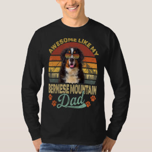 Mens Vintage Awesome Like My Bernese Mountain Dad T-Shirt