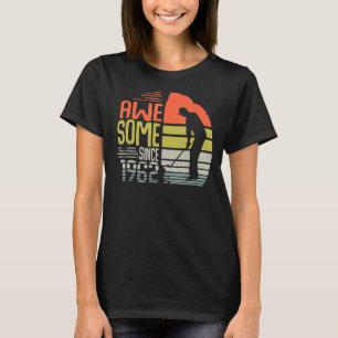 Mens Vintage Awesome Since 1962   Golfer Birthday T-Shirt