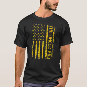 Mens Vintage Bee American Flag The Bee Uncle Fathe T-Shirt