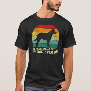 Mens  Vintage Best Australian Cattle Dad Ever Fath T-Shirt