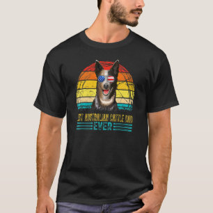 Mens Vintage Best Australian Cattle Dad Ever Men F T-Shirt