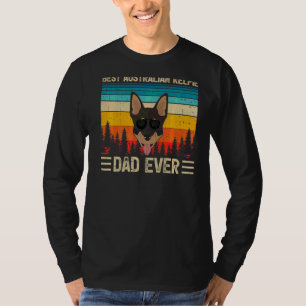 Mens  Vintage Best Australian Kelpie Dad Ever Fath T-Shirt
