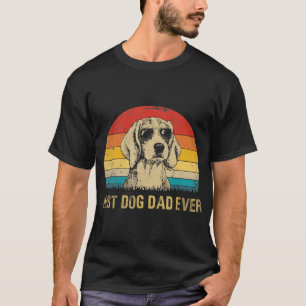 Mens Vintage Best Beagle Dad Ever Fathers Day Pupp T-Shirt