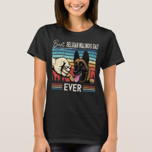 Mens Vintage Best Belgian Malinois Dad Dog For Fa T-Shirt