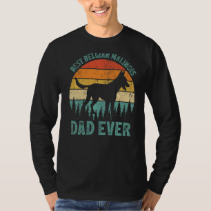 Mens Vintage Best Belgian Malinois Dad Ever Fathe T-Shirt