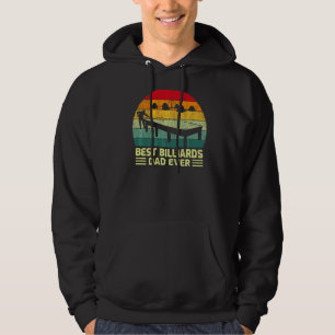 Mens Vintage Best Billiards Dad Ever Father's Day Hoodie