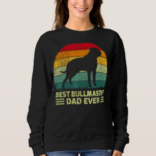 Mens Vintage Best Bullmastiff Dad Ever Father's D Sweatshirt