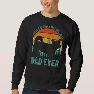 Mens  Vintage Best Cardigan Welsh Corgi Dad Ever F Sweatshirt