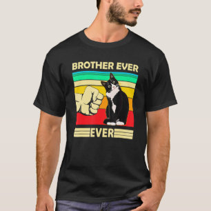 Mens Vintage Best Cat Brother Ever Bump Fit Cat D T-Shirt