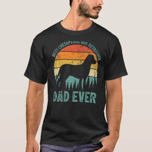 Mens Vintage Best Chesapeake Bay Retriever Dad Eve T-Shirt
