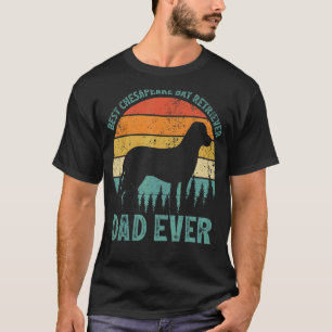 Mens Vintage Best Chesapeake Bay Retriever Dad Eve T-Shirt