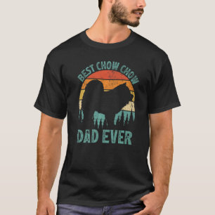 Mens  Vintage Best Chow Chow Dad Ever Father's Day T-Shirt