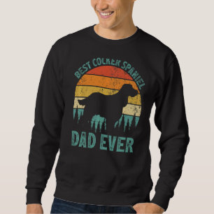Mens Vintage Best Cocker Spaniel Dad Ever Father' Sweatshirt