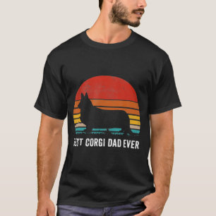 Mens Vintage Best Corgi Dad Ever Daddy Dog Dad Fa T-Shirt