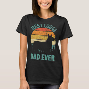 Mens Vintage Best Corgi Dad Ever Father's Day T-Shirt