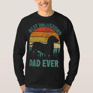Mens Vintage Best Dachshund Dad Ever Father's Day T-Shirt
