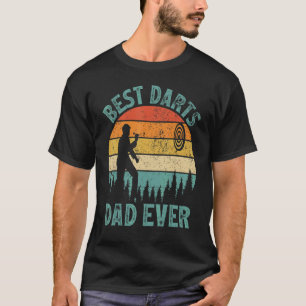 Mens Vintage Best Darts Dad Ever Father's Day T-Shirt