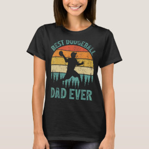 Mens Vintage Best Dodgeball Dad Ever Father's Day T-Shirt