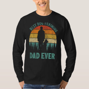 Mens Vintage Best Dog Training Dad Ever Father's T-Shirt