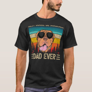 Mens Vintage Best Dogue De Bordeaux Dad Ever Fath T-Shirt