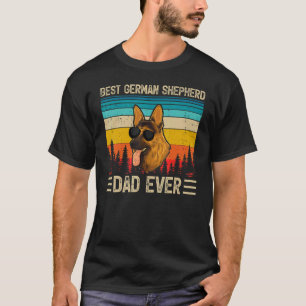 Mens Vintage Best German Shepherd Dad Ever Father T-Shirt