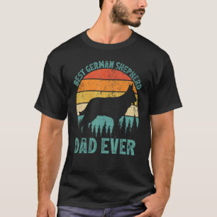 Mens Vintage Best German Shepherd Dad Ever Father T-Shirt
