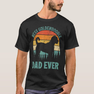 Mens  Vintage Best Goldendoodle Dad Ever Father's  T-Shirt