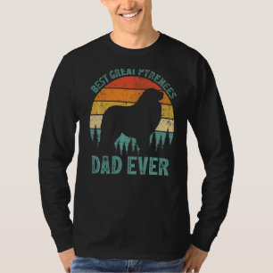 Mens  Vintage Best Great Pyrenees Dad Ever Father' T-Shirt