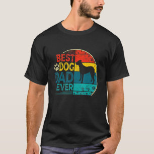 Mens Vintage Best Labrador Dog Dad Ever Father's D T-Shirt