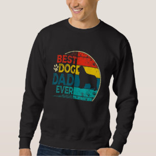 Mens Vintage Best Newfoundland Dog Dad Ever Father Sweatshirt