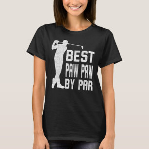 Mens Vintage Best Paw Paw By Par Father's Day Gol T-Shirt