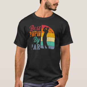 Mens Vintage Best Pawpaw By Par Disc Golf Dad Fat T-Shirt