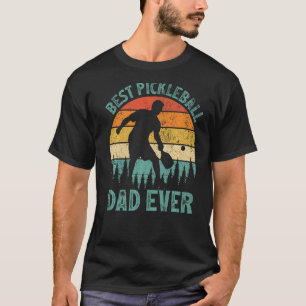 Mens Vintage Best Pickleball Dad Ever Father's Da T-Shirt