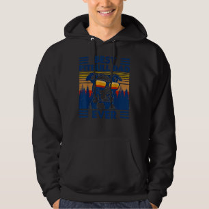 Mens Vintage Best Pitbull Dad Ever Funny Pit Bull Hoodie
