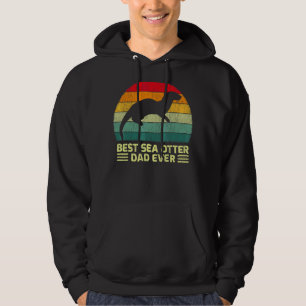Mens Vintage Best Sea Otter Dad Ever Father's Day Hoodie